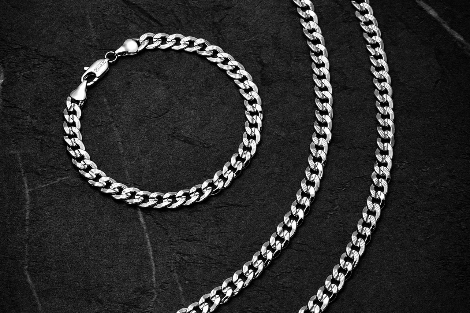 925 sterling silver chain and bracelet
