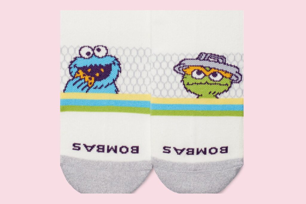 Bombas Sesame Street ankle socks with Cookie Monster and Oscar